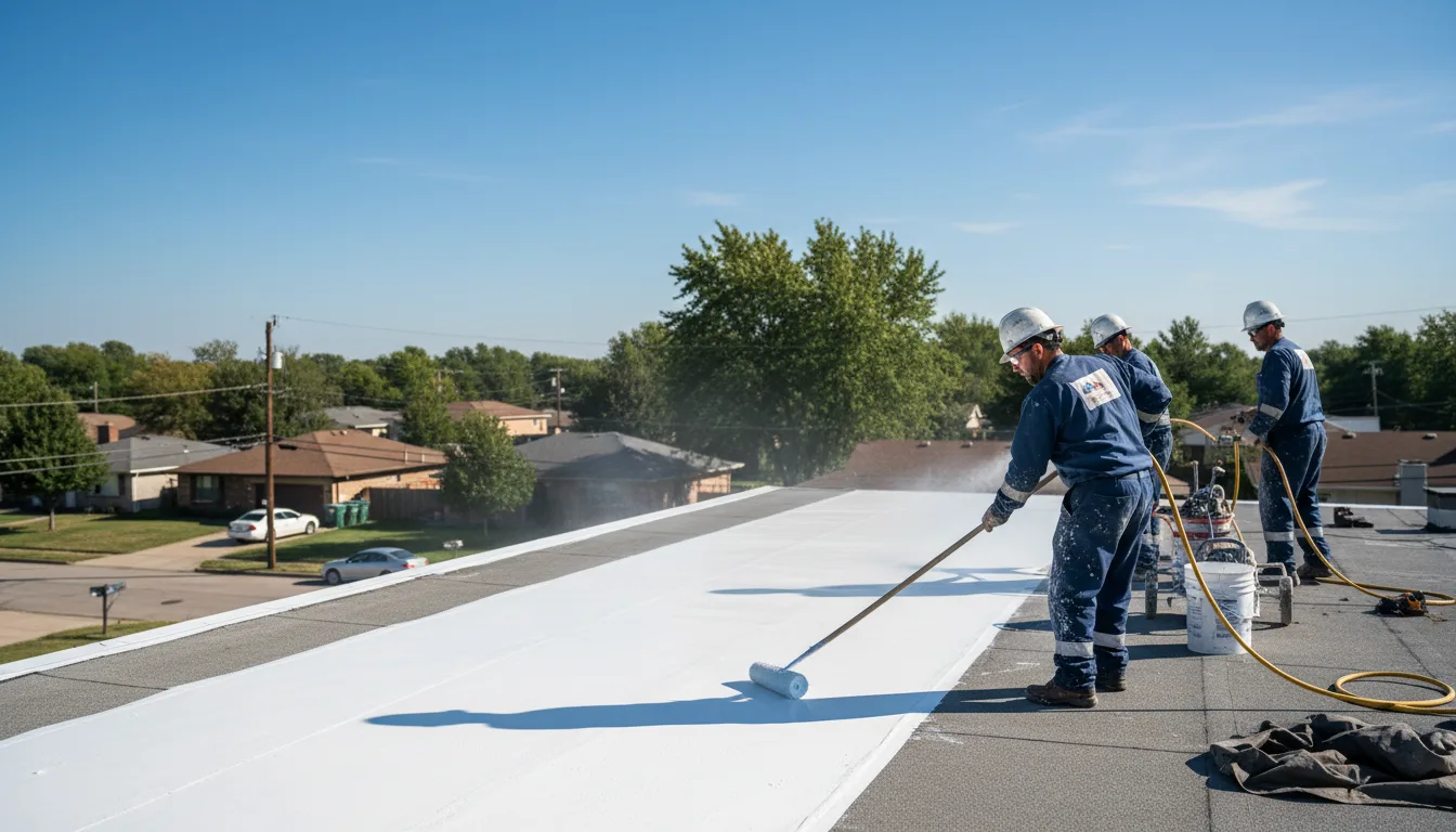 Commercial roof coating in Frederick, OK near me